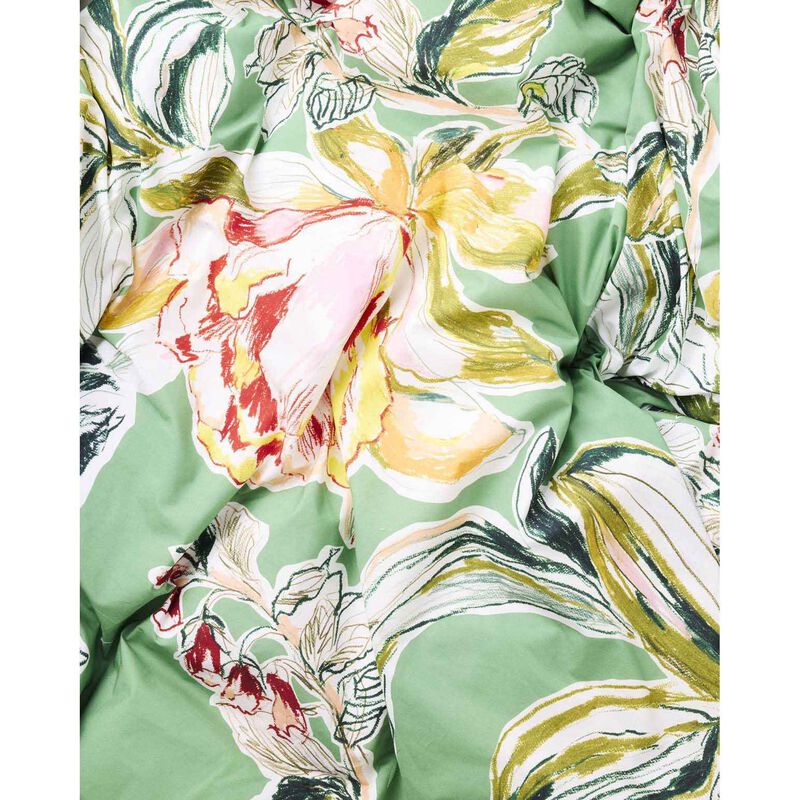 Kip&Co Somerset Green Organic Cotton Pillowcases 2P Std Set image number 2